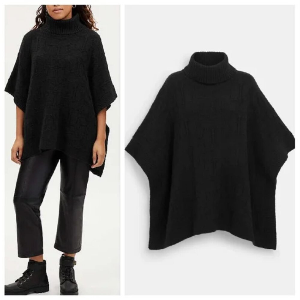 Coach Signature Knit Poncho